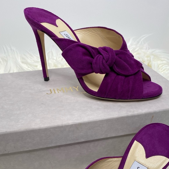 Purple Suede Prada Mules - Picture 1 of 2
